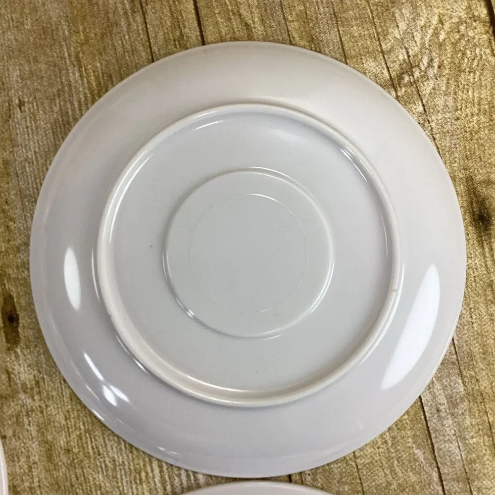 Vintage Fruit Harvest Melamine Plate Saucer Lot Of 7 1960s 5.75